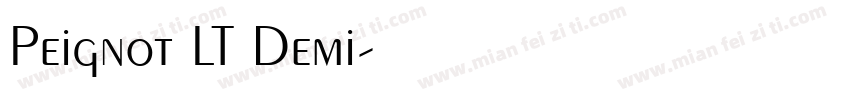 Peignot LT Demi字体转换